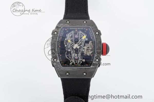 RM027-03 NTPT Real Tourbillon RMF Best Edition Skeleton Dial on Black Nylon Strap