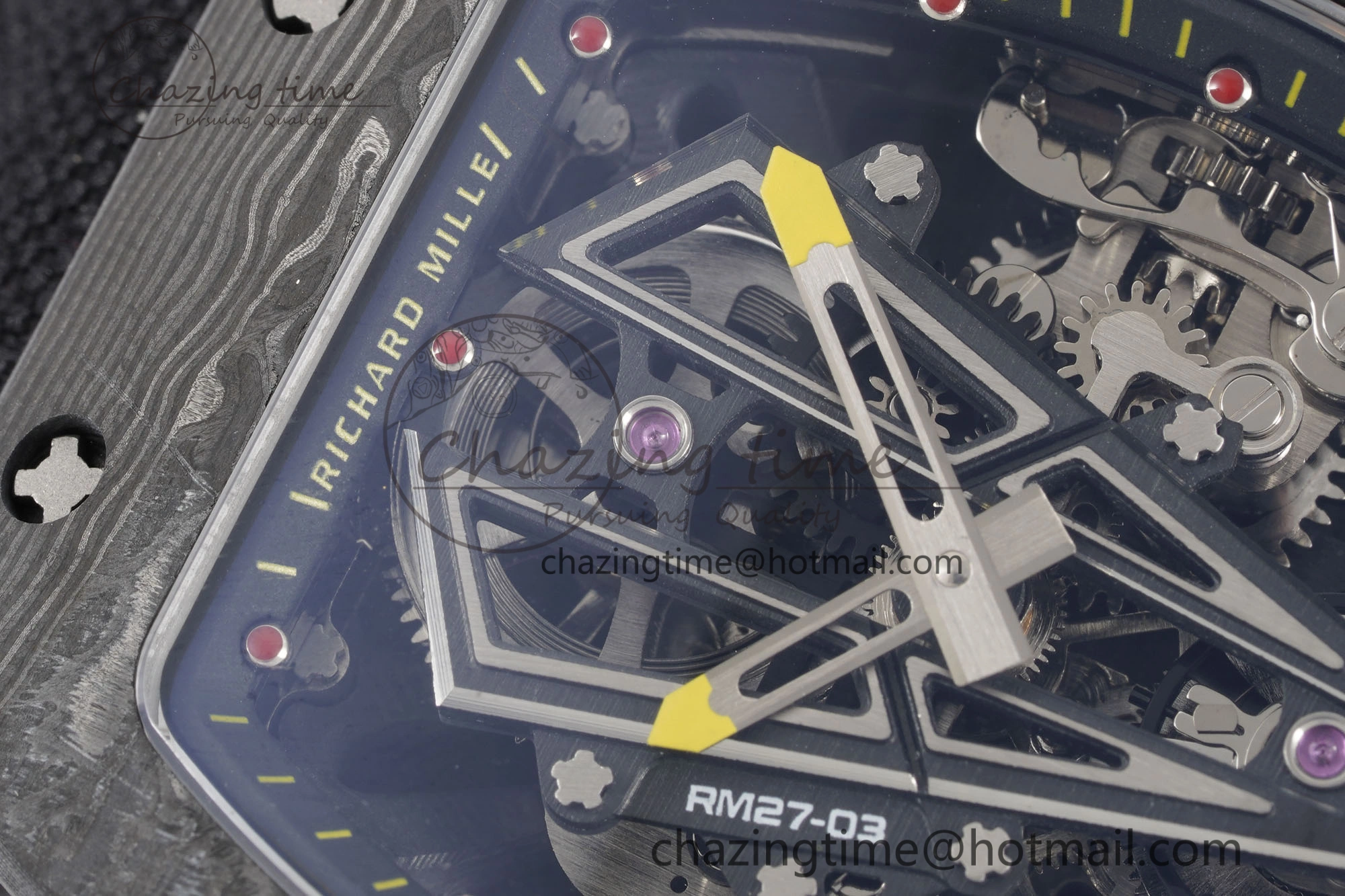 RM027-03 NTPT Real Tourbillon RMF Best Edition Skeleton Dial on Black Nylon Strap