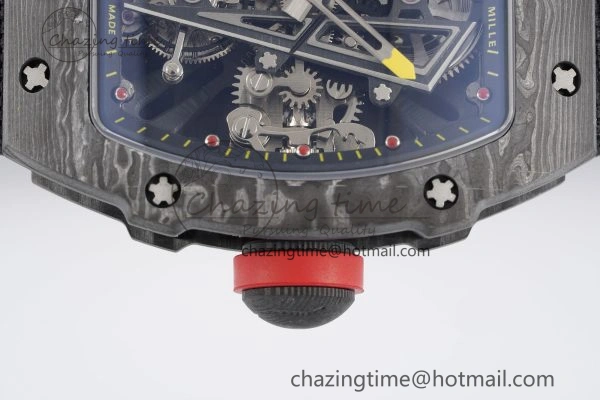 RM027-03 NTPT Real Tourbillon RMF Best Edition Skeleton Dial on Black Nylon Strap