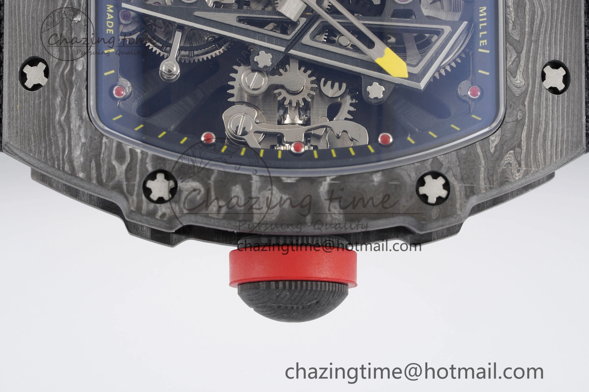 RM027-03 NTPT Real Tourbillon RMF Best Edition Skeleton Dial on Black Nylon Strap