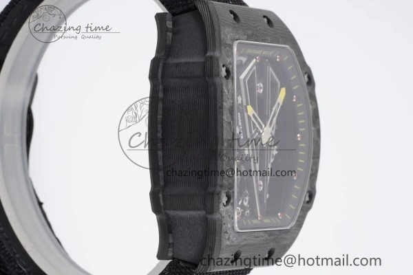 RM027-03 NTPT Real Tourbillon RMF Best Edition Skeleton Dial on Black Nylon Strap