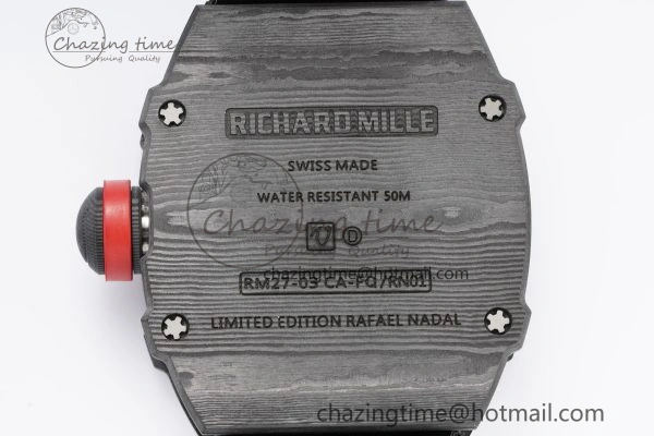 RM027-03 NTPT Real Tourbillon RMF Best Edition Skeleton Dial on Black Nylon Strap