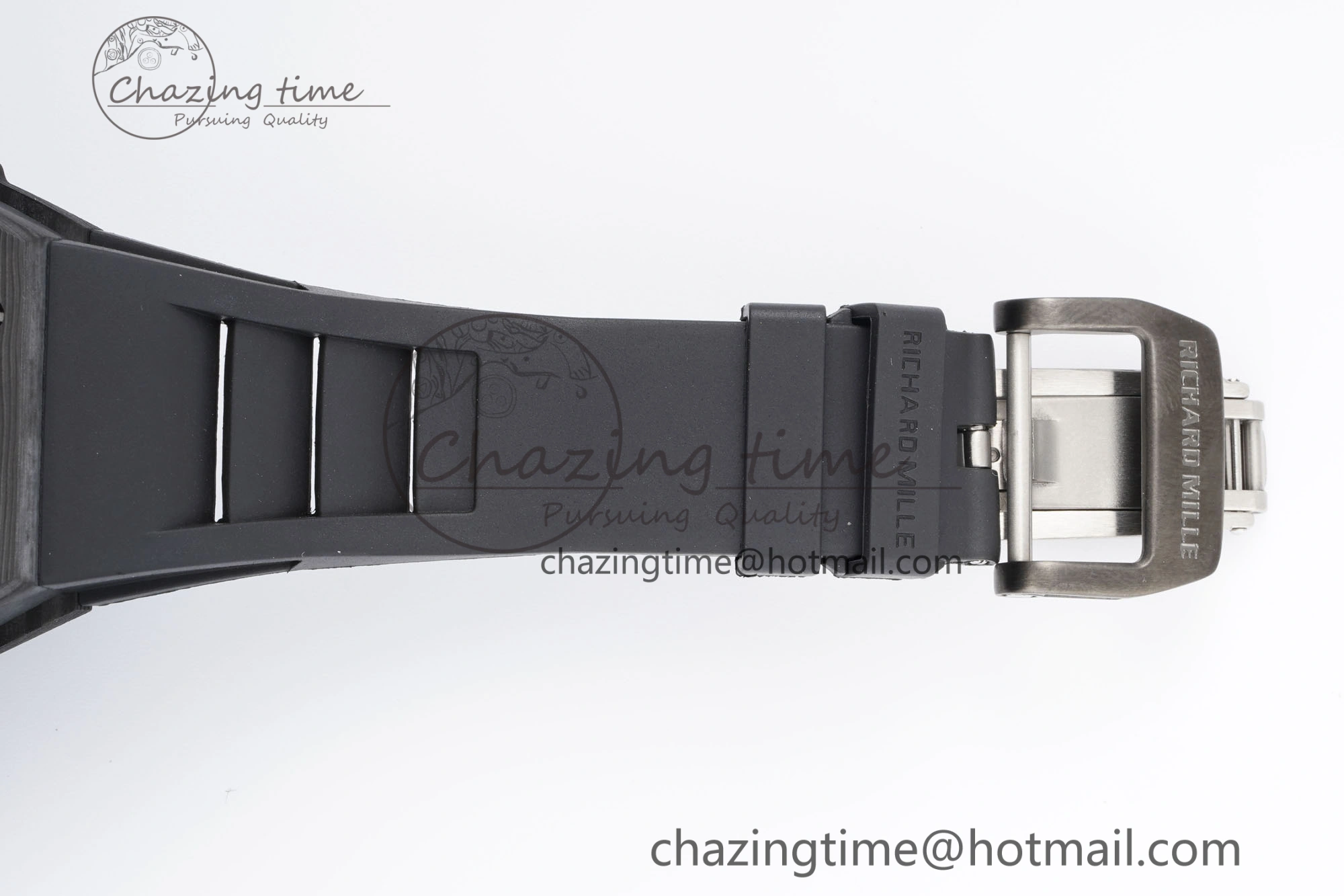 RM027-03 NTPT Real Tourbillon RMF Best Edition Skeleton Dial on Black Rubber Strap