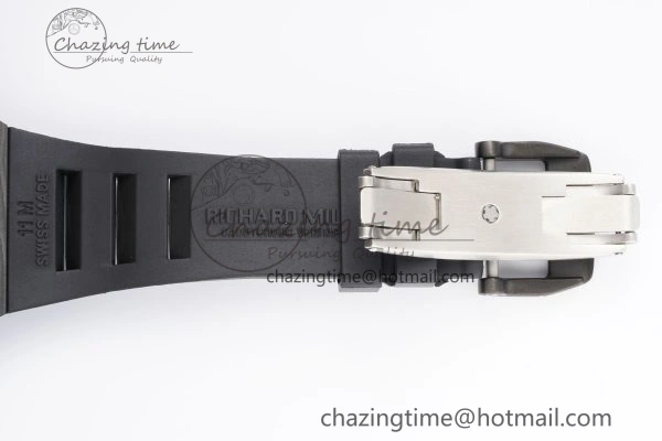 RM027-03 NTPT Real Tourbillon RMF Best Edition Skeleton Dial on Black Rubber Strap