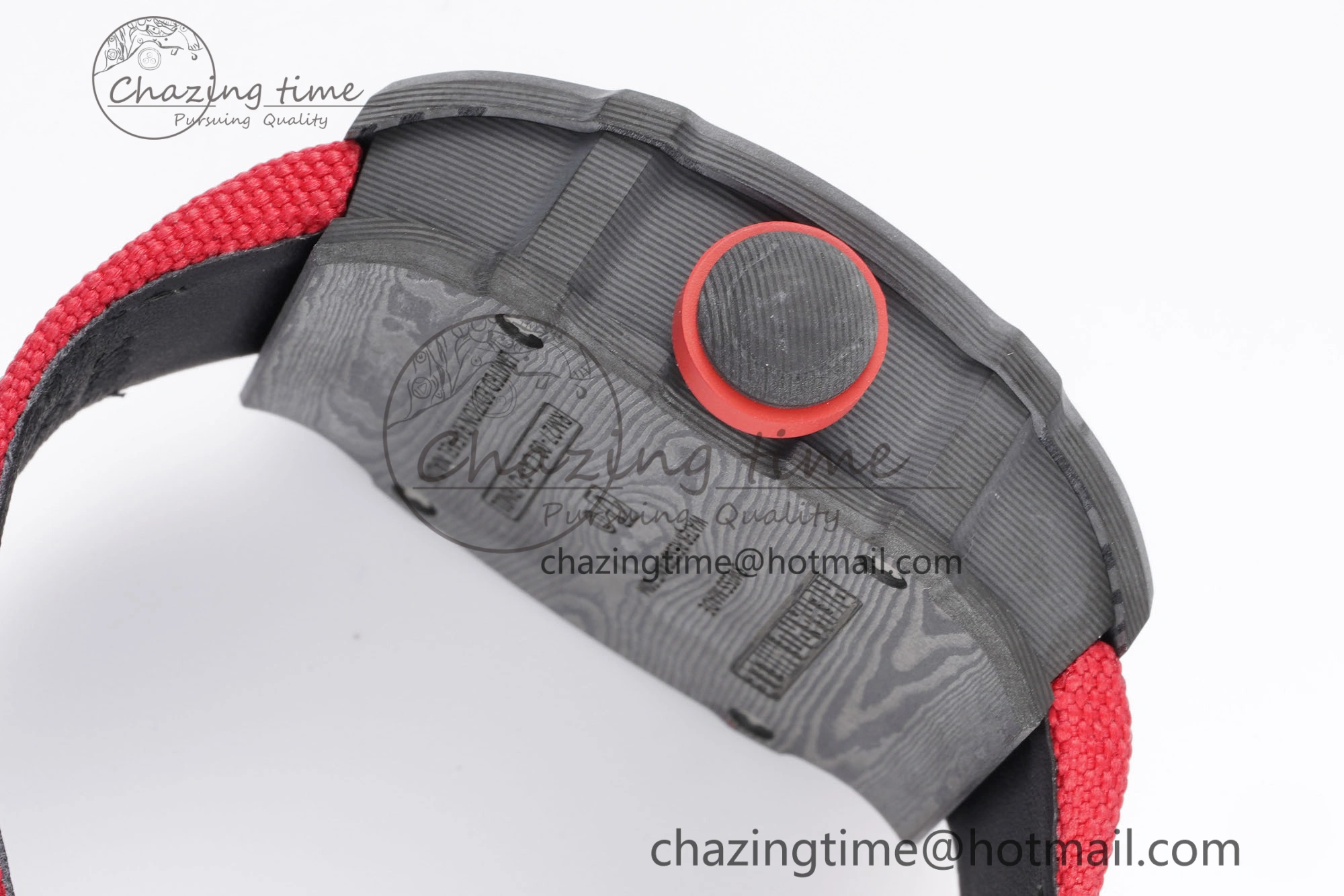 RM027-03 NTPT Real Tourbillon RMF Best Edition Skeleton Dial on Red Nylon Strap