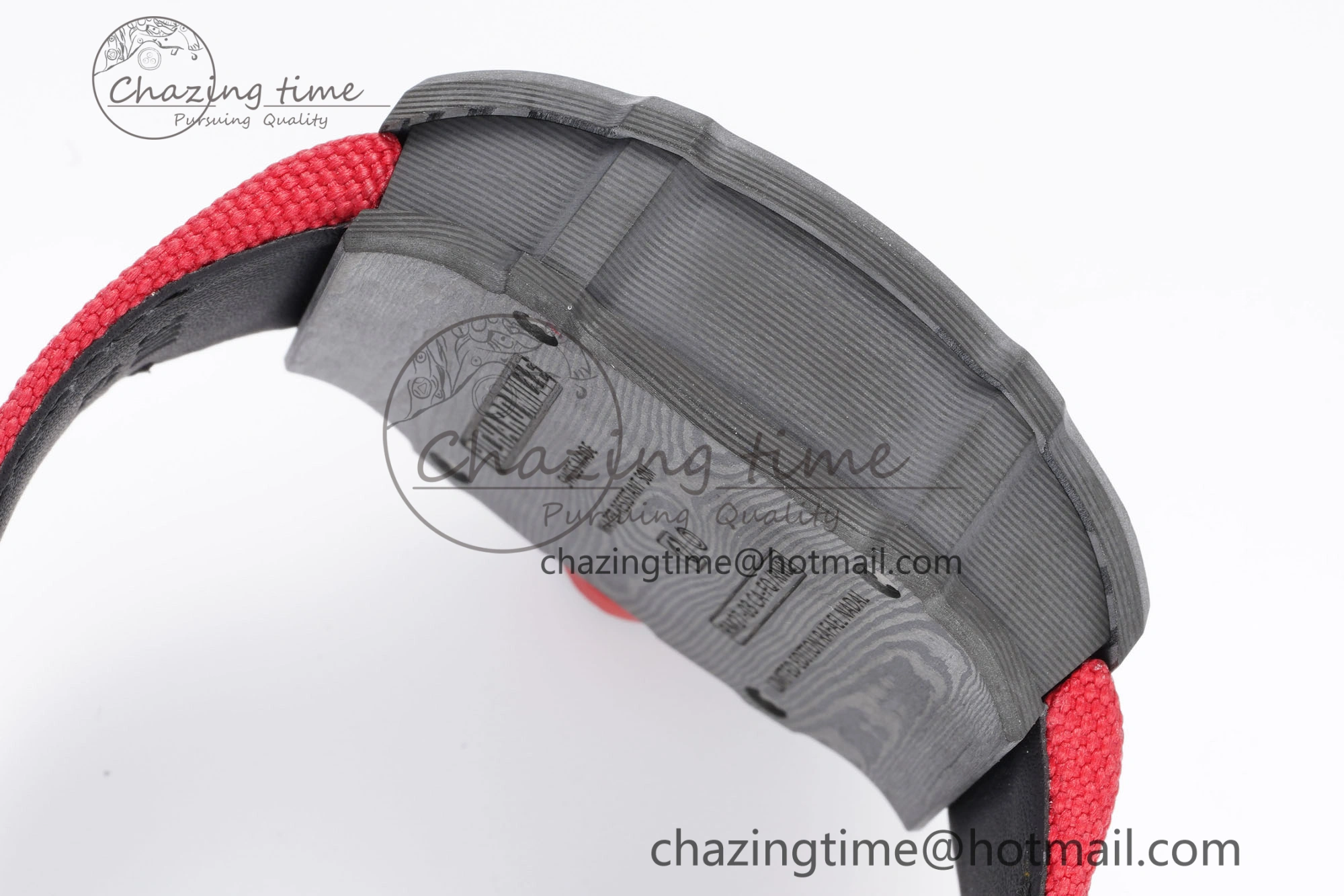 RM027-03 NTPT Real Tourbillon RMF Best Edition Skeleton Dial on Red Nylon Strap