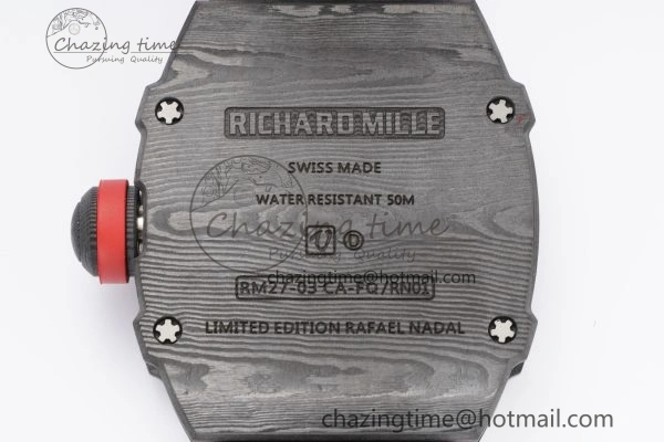RM027-03 NTPT Real Tourbillon RMF Best Edition Skeleton Dial on Red Nylon Strap