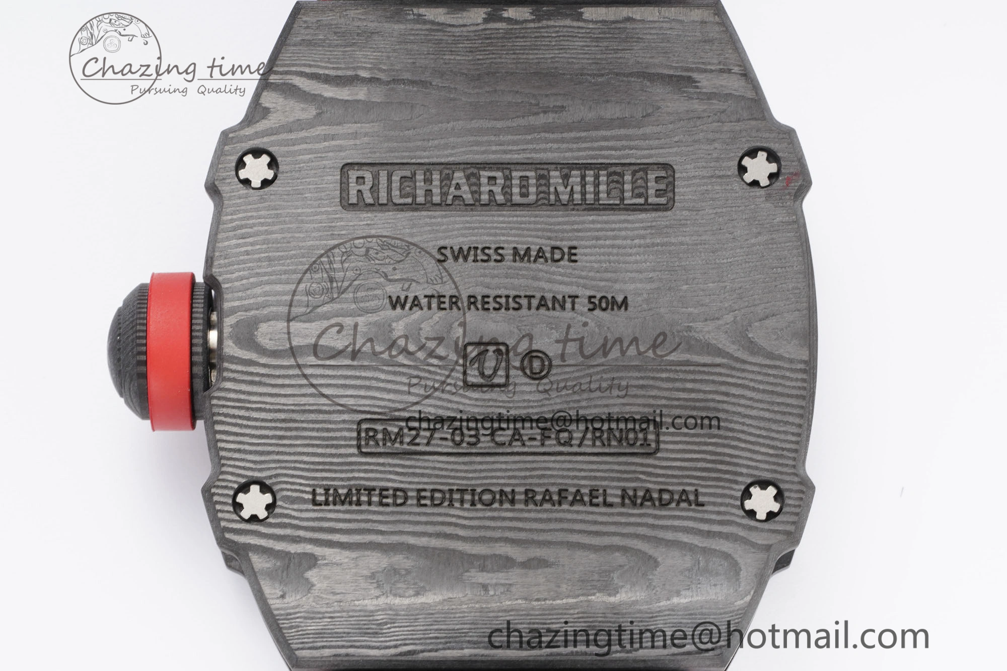 RM027-03 NTPT Real Tourbillon RMF Best Edition Skeleton Dial on Red Nylon Strap