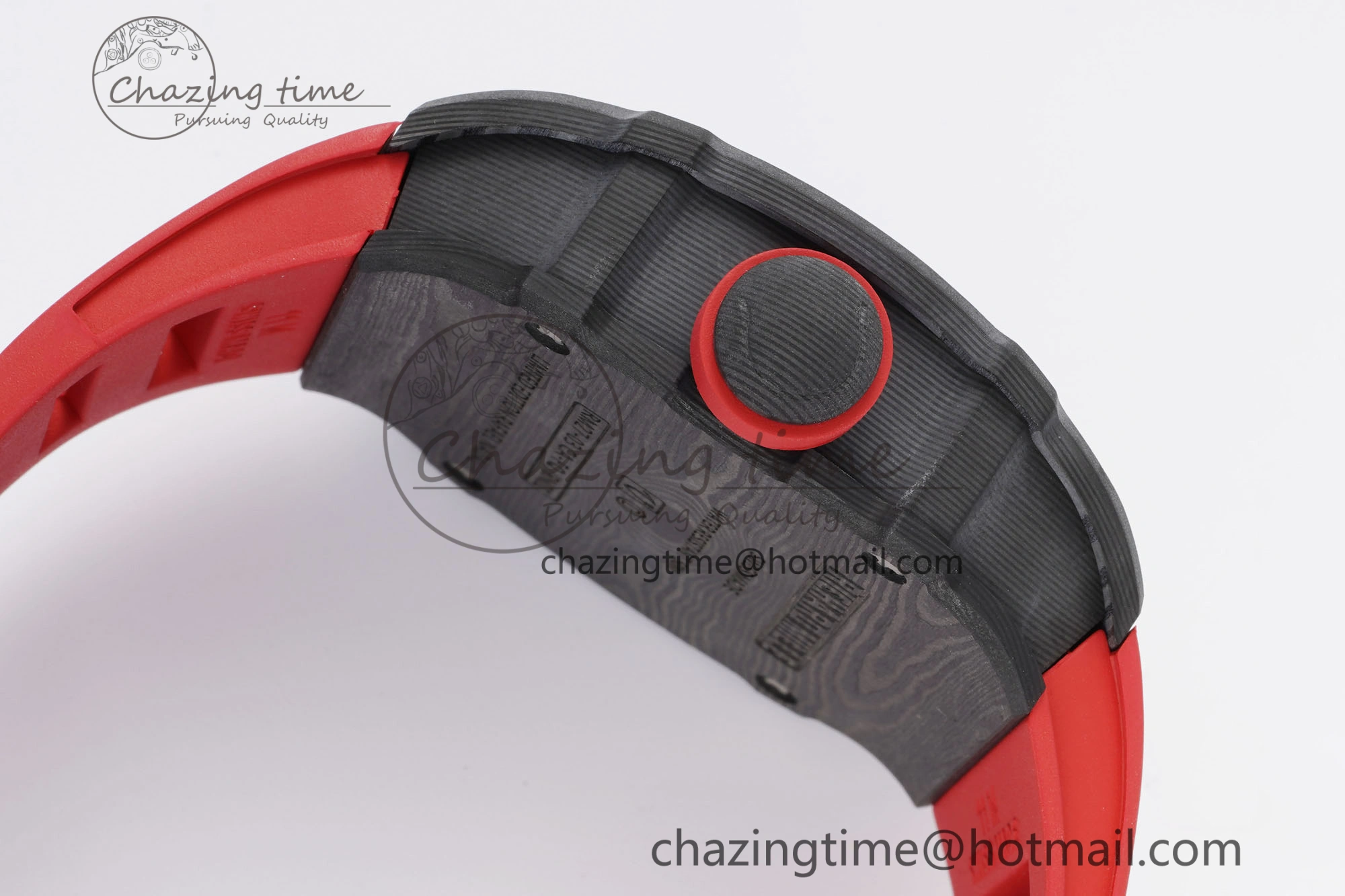 RM027-03 NTPT Real Tourbillon RMF Best Edition Skeleton Dial on Red Rubber Strap
