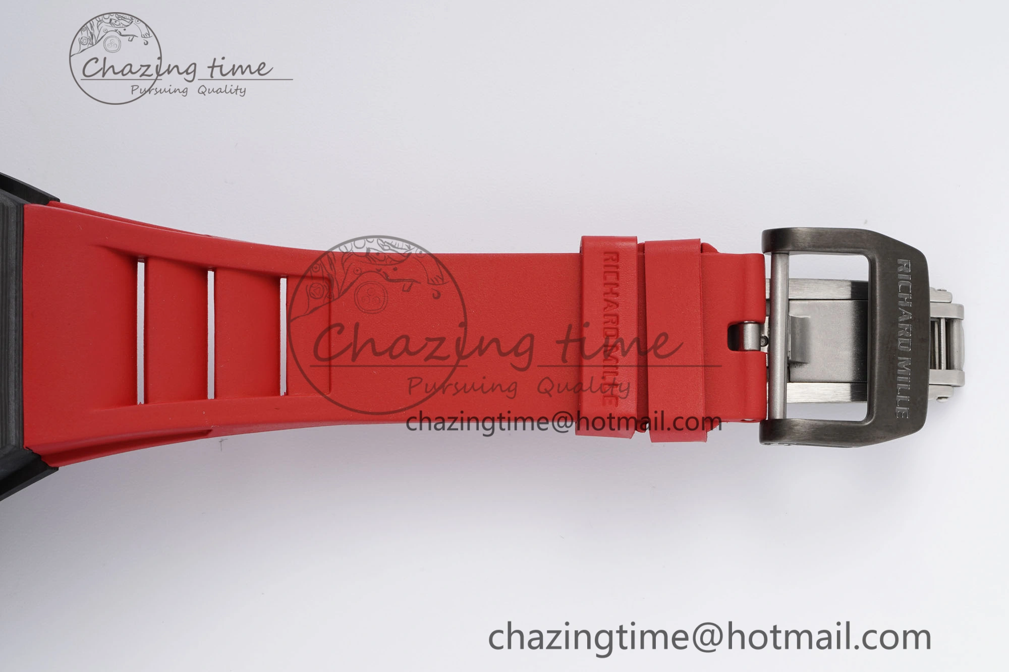 RM027-03 NTPT Real Tourbillon RMF Best Edition Skeleton Dial on Red Rubber Strap