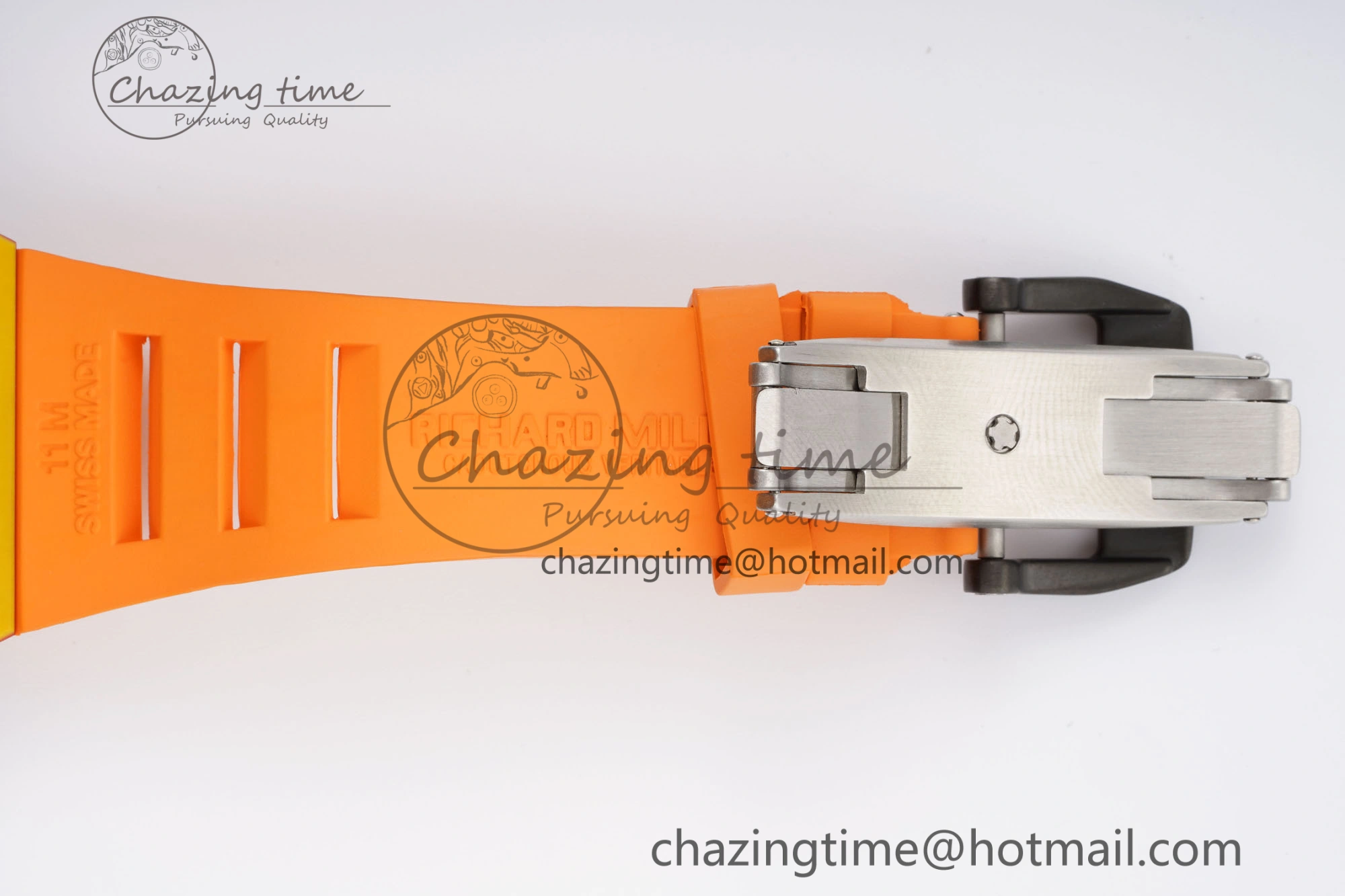 RM027-03 Real Tourbillon RMF Best Edition Orange Red Carbon Skeleton Dial on Orange Rubber Strap