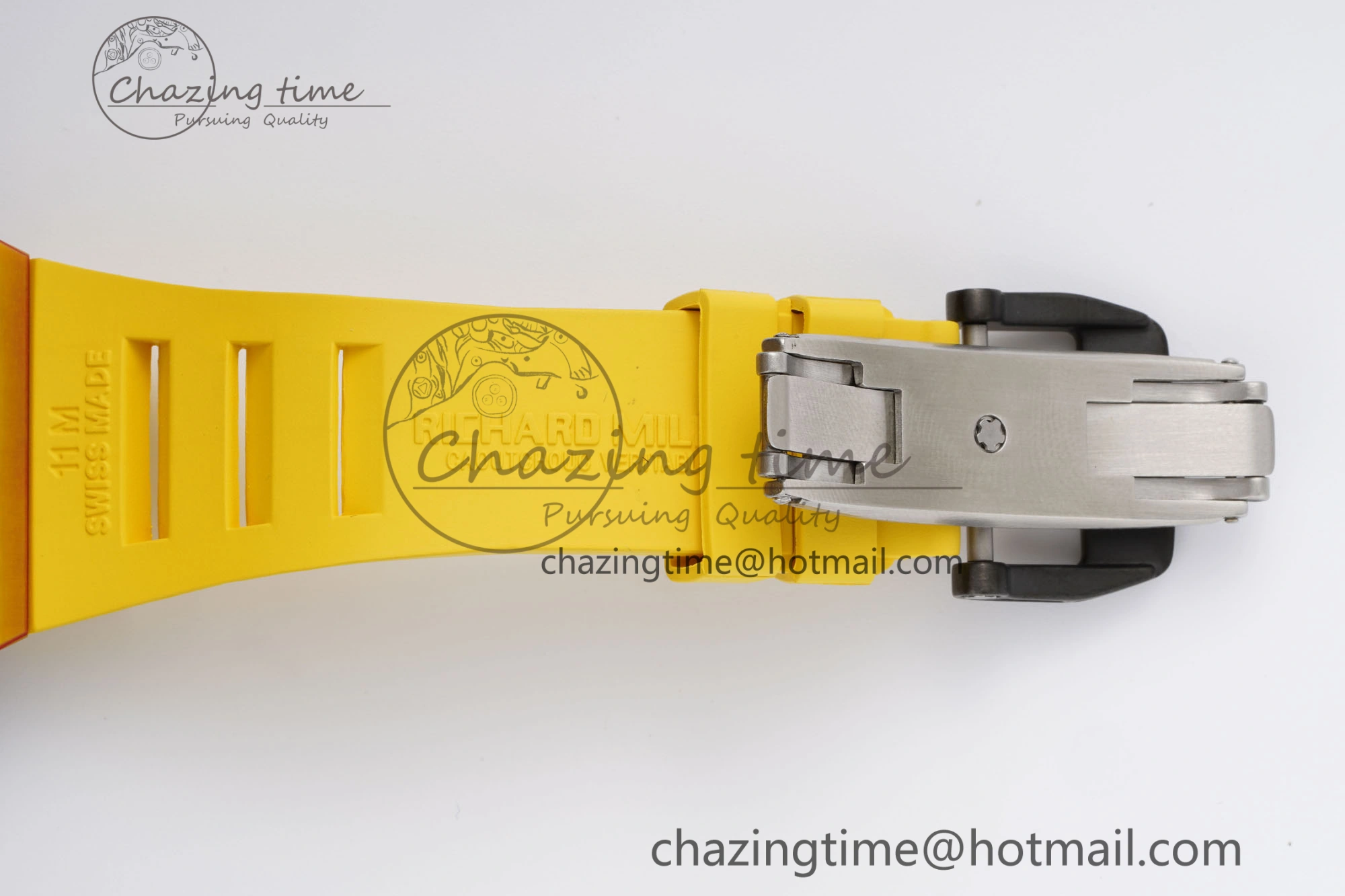 RM027-03 Real Tourbillon RMF Best Edition Orange Red Carbon Skeleton Dial on Yellow Rubber Strap