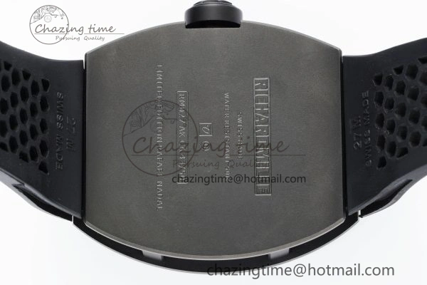 RM027 Rafael Nadal Black Ceramic Tourbillon YSF Best Edition on Rubber Strap