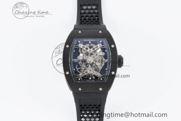 RM027 Rafael Nadal Black Ceramic Tourbillon YSF Best Edition on Rubber Strap