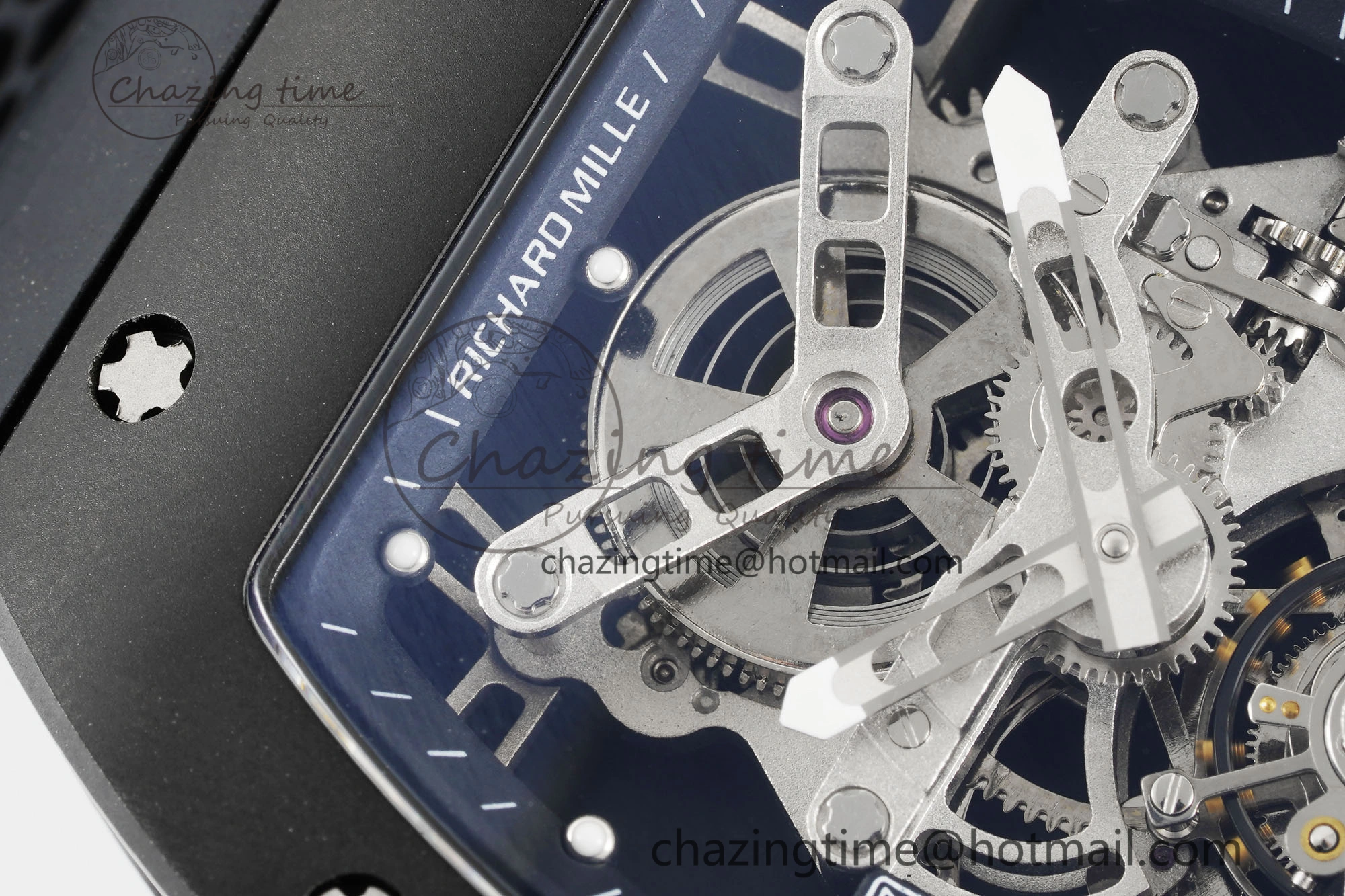 RM027 Rafael Nadal Black Ceramic Tourbillon YSF Best Edition on Rubber Strap