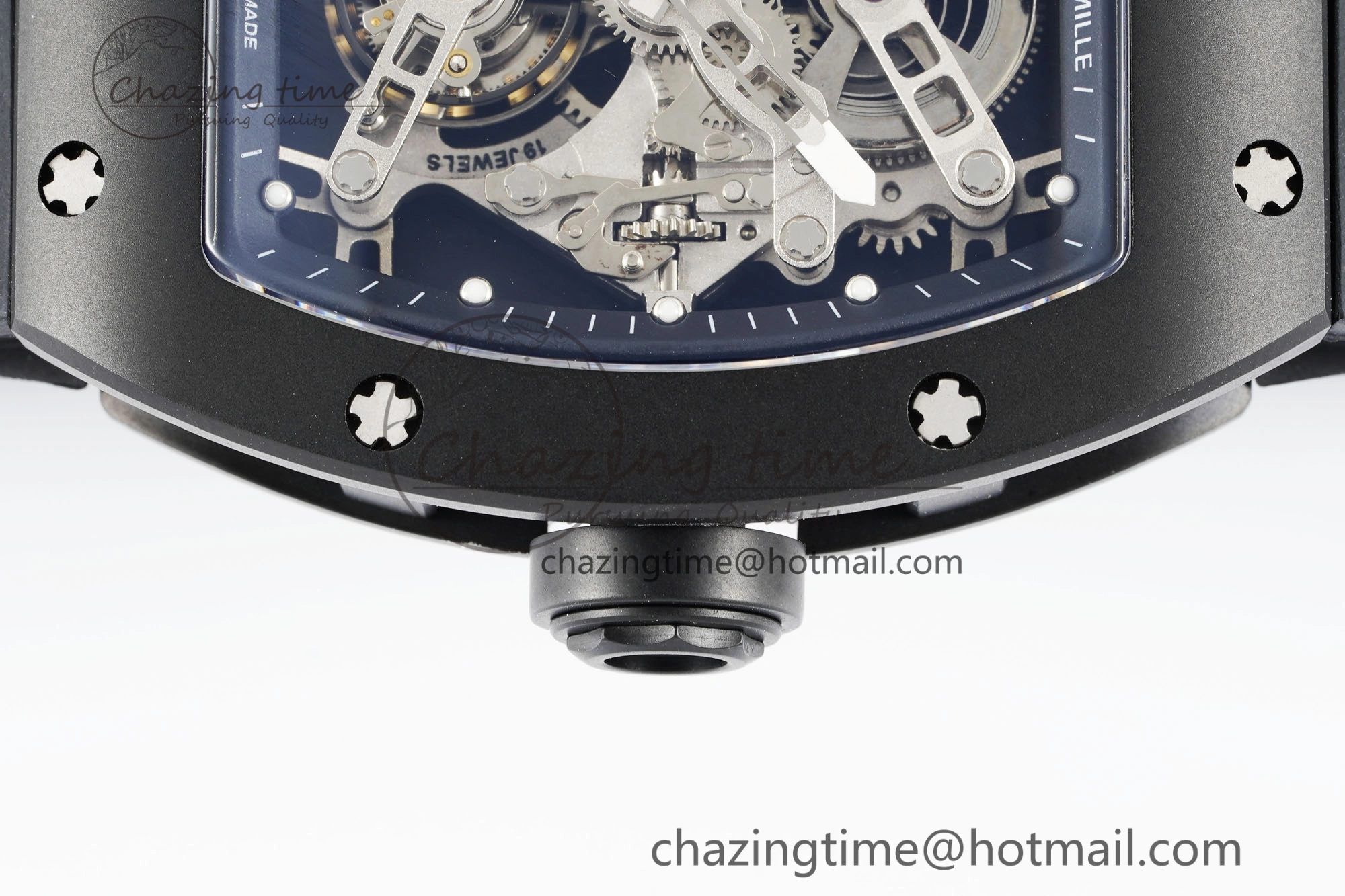 RM027 Rafael Nadal Black Ceramic Tourbillon YSF Best Edition on Rubber Strap