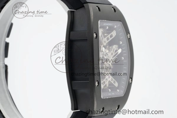 RM027 Rafael Nadal Black Ceramic Tourbillon YSF Best Edition on Rubber Strap