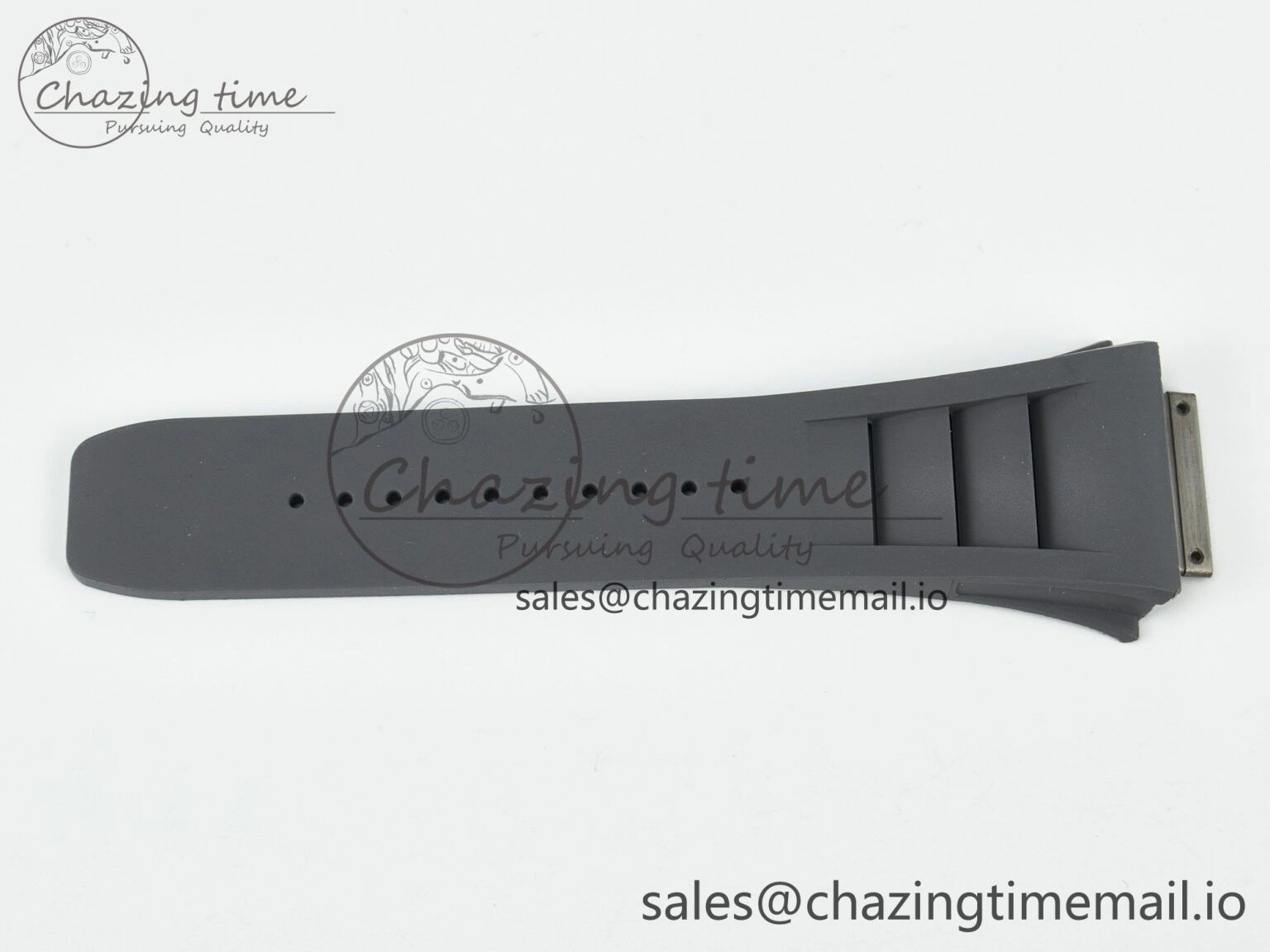 RM030 1:1 Best Edition Gray White Rubber Strap (Fits the Gen size)