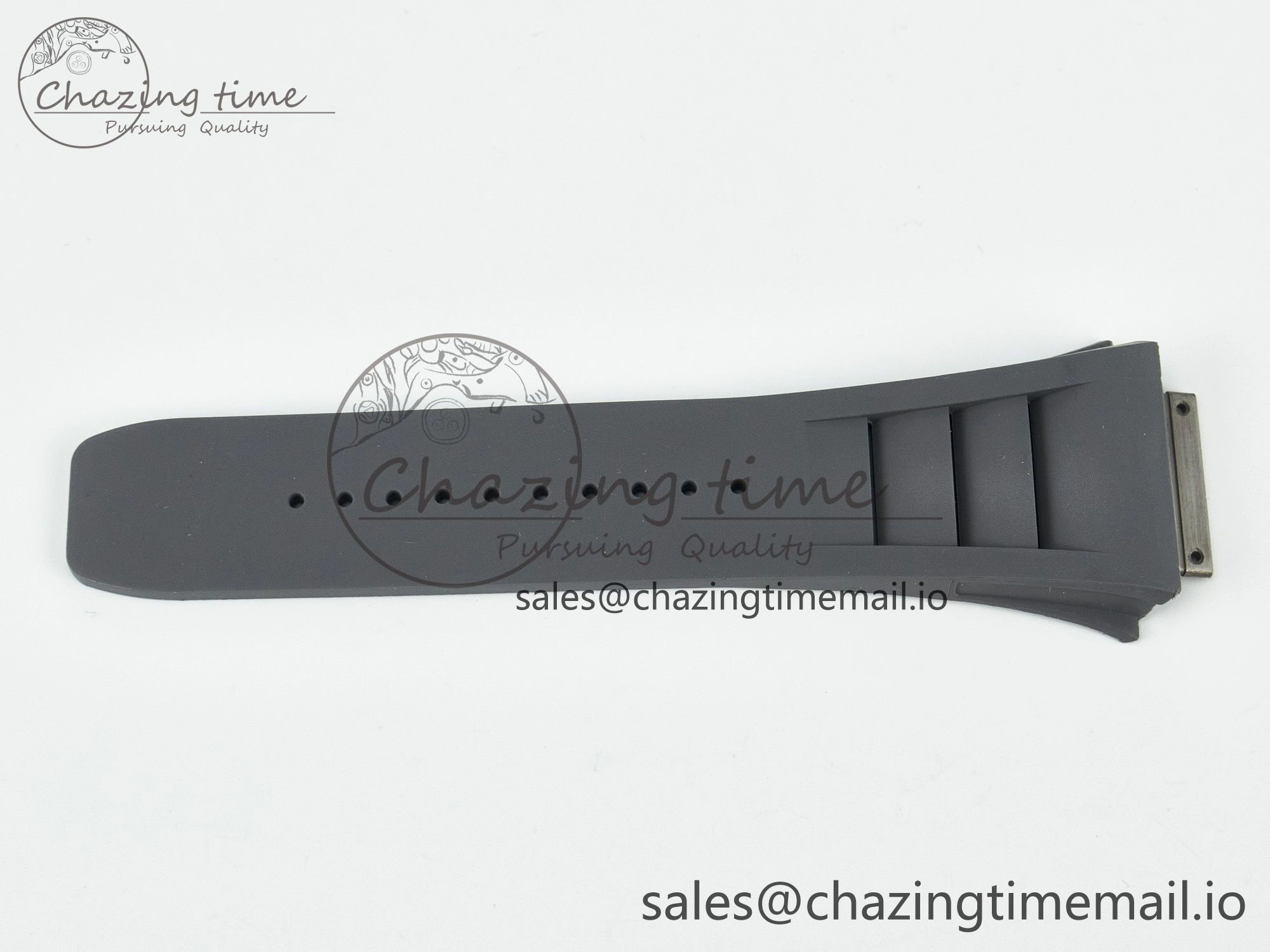 RM030 1:1 Best Edition Gray White Rubber Strap (Fits the Gen size)