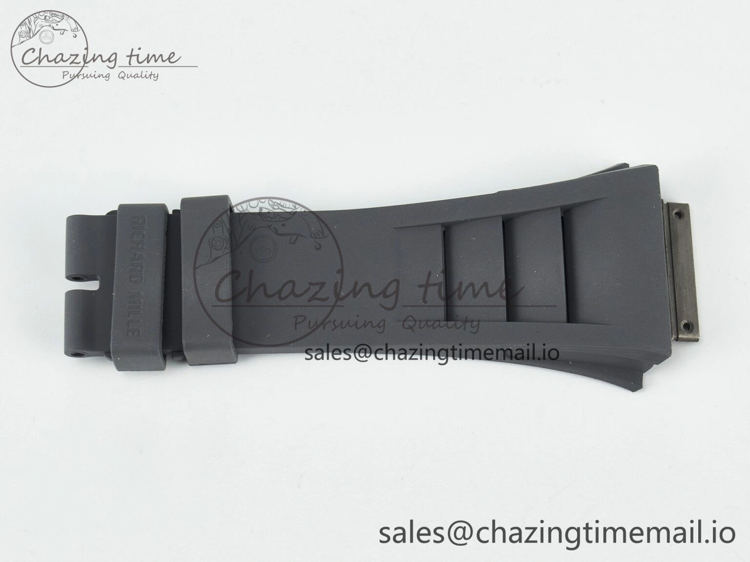 RM030 1:1 Best Edition Gray White Rubber Strap (Fits the Gen size)