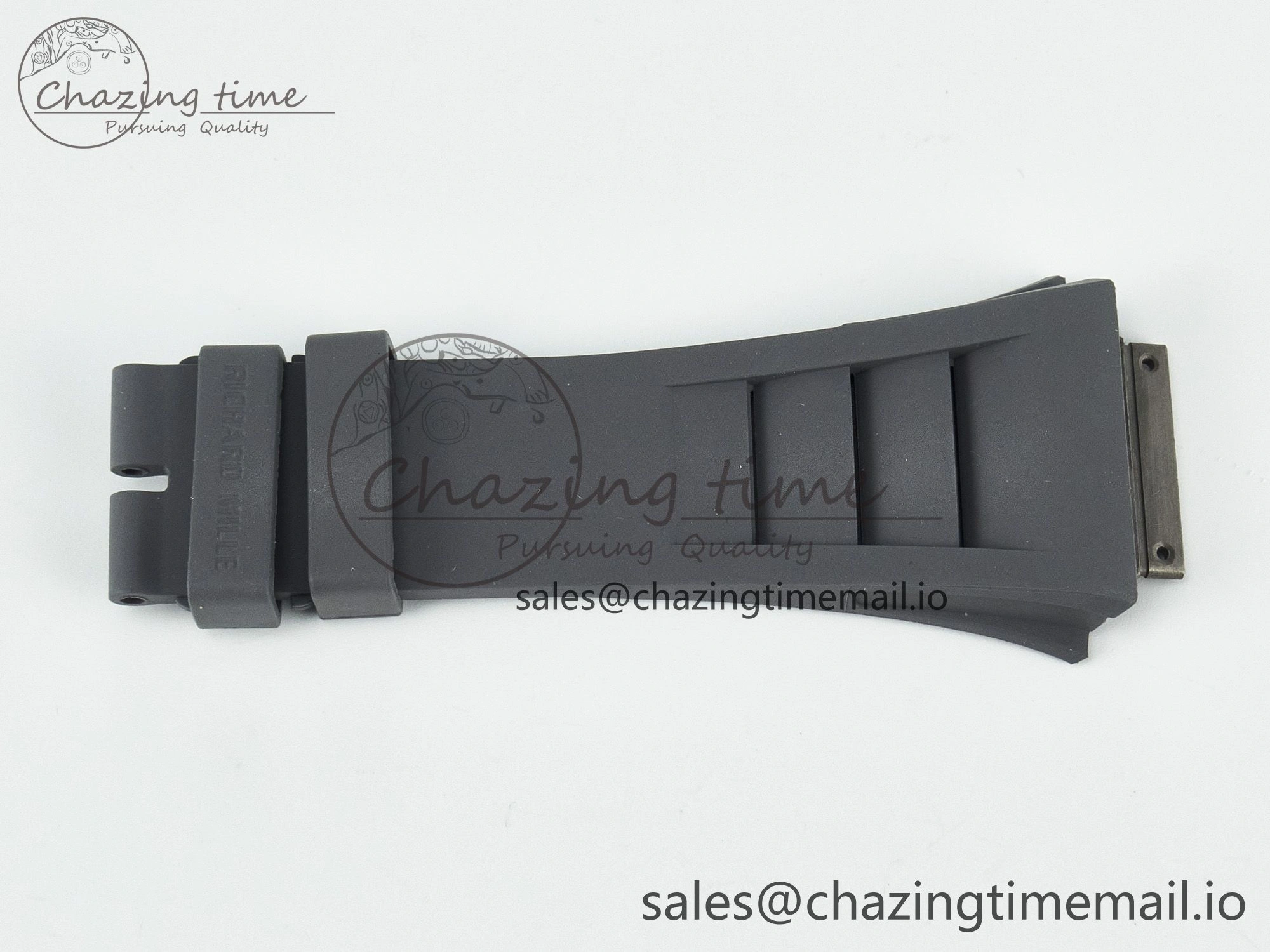 RM030 1:1 Best Edition Gray White Rubber Strap (Fits the Gen size)