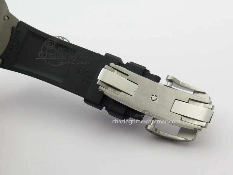 RM033 Titanium SF Best Edition Arabic Markers Dial On Black Rubber Strap Micro-Rotor Movement