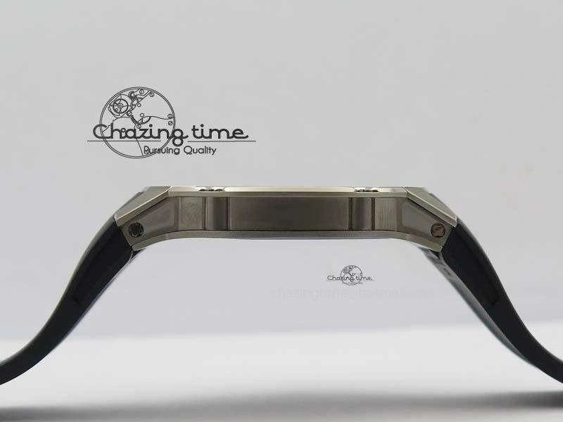 RM033 Titanium SF Best Edition Roman Markers Dial On Black Rubber Strap Micro-Rotor Movement