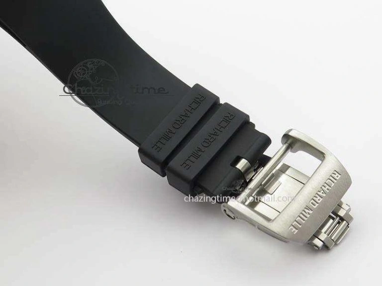 RM033 Titanium SF Best Edition Roman Markers Dial On Black Rubber Strap Micro-Rotor Movement