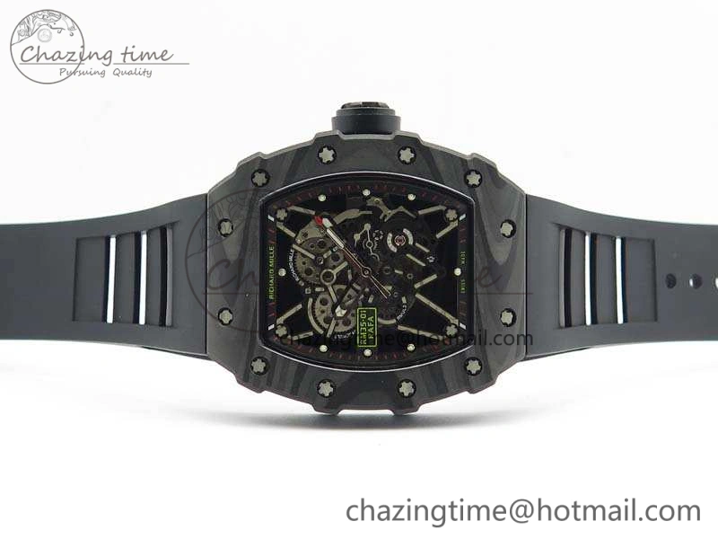 RM035-01 FC Case KVF Best Edition Skeleton Dial Black Crown On Rubber Strap MIYOTA8215 V2