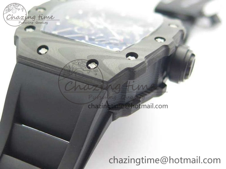 RM035-01 FC Case KVF Best Edition Skeleton Dial Black Crown On Rubber Strap MIYOTA8215 V2