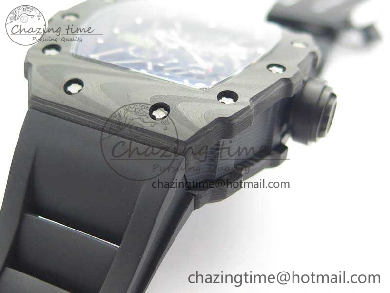 RM035-01 FC Case KVF Best Edition Skeleton Dial Black Crown On Rubber Strap MIYOTA8215 V2