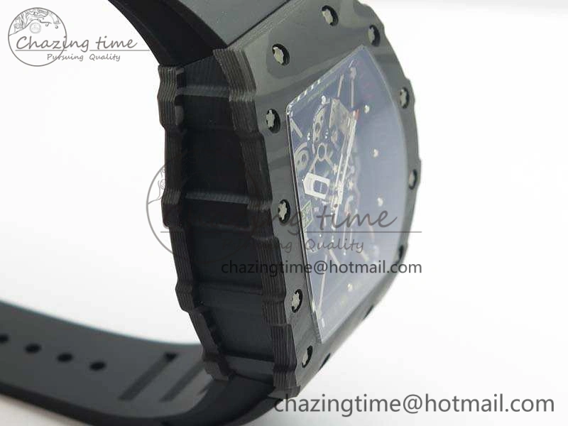 RM035-01 FC Case KVF Best Edition Skeleton Dial Black Crown On Rubber Strap MIYOTA8215 V2