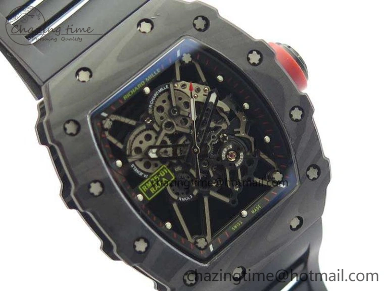 RM035-01 FC Case KVF Best Edition Skeleton Dial Red Crown On Rubber Strap MIYOTA8215 V2