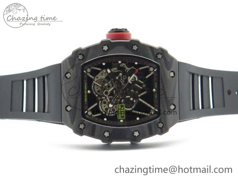 RM035-01 FC Case KVF Best Edition Skeleton Dial Red Crown On Rubber Strap MIYOTA8215 V2