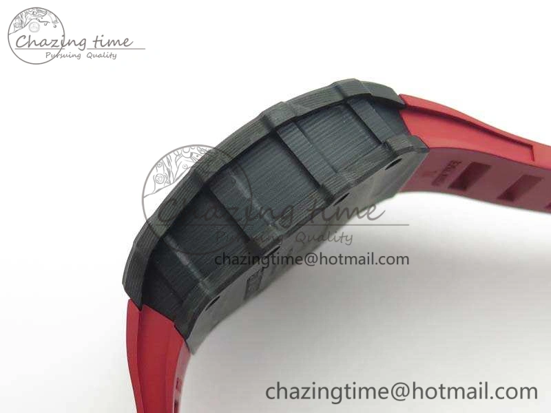 RM035-01 FC Case KVF Best Edition Skeleton Dial Red Crown On Rubber Strap MIYOTA8215 V2
