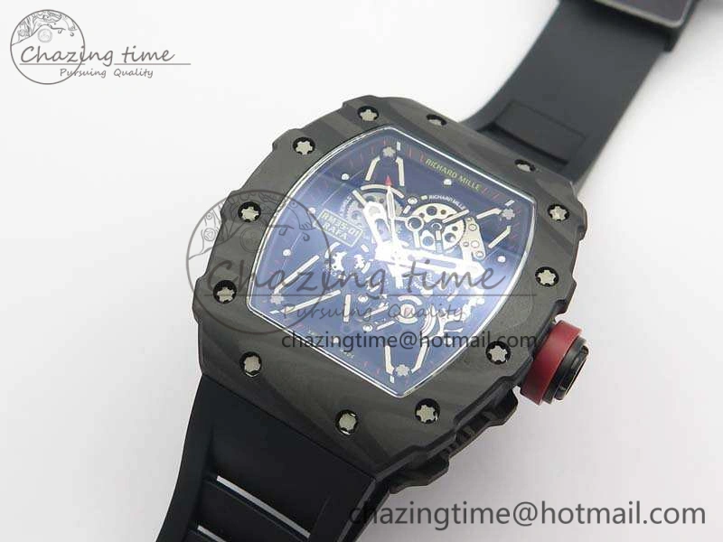RM035-01 FC Case KVF Best Edition Skeleton Dial Red Crown On Rubber Strap MIYOTA8215 V2