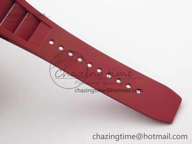 RM035-01 FC Case KVF Best Edition Skeleton Dial Red Crown On Rubber Strap MIYOTA8215 V2