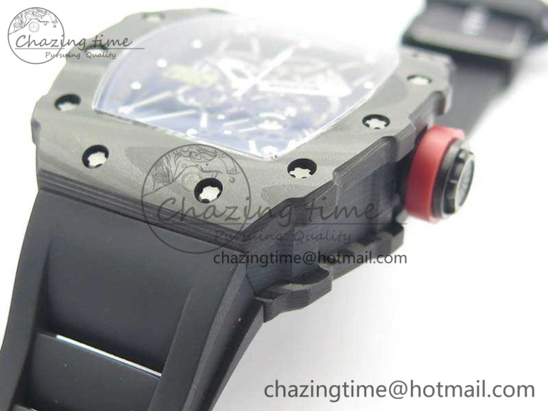 RM035-01 FC Case KVF Best Edition Skeleton Dial Red Crown On Rubber Strap MIYOTA8215 V2