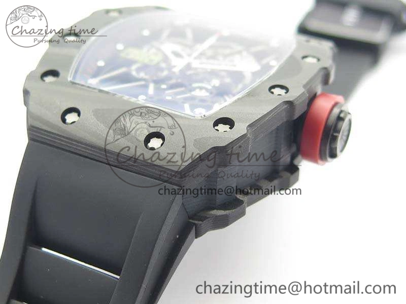 RM035-01 FC Case KVF Best Edition Skeleton Dial Red Crown On Rubber Strap MIYOTA8215 V2