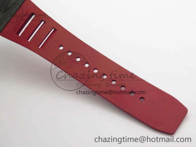 RM035-01 FC Case KVF Best Edition Skeleton Dial Red Crown On Rubber Strap MIYOTA8215 V2