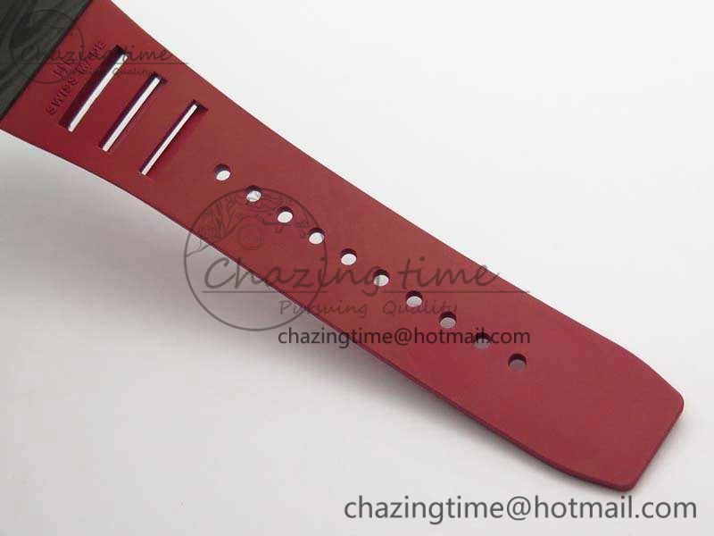 RM035-01 FC Case KVF Best Edition Skeleton Dial Red Crown On Rubber Strap MIYOTA8215 V2
