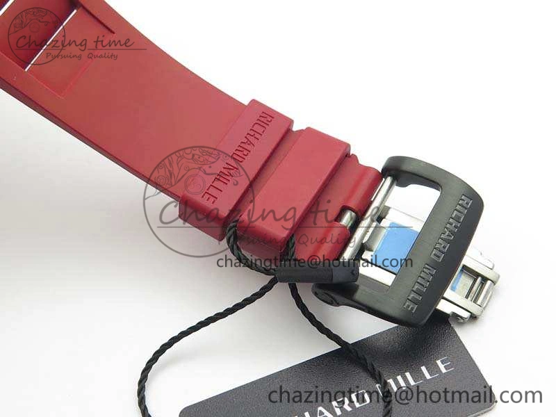 RM035-01 FC Case KVF Best Edition Skeleton Dial Red Crown On Rubber Strap MIYOTA8215 V2