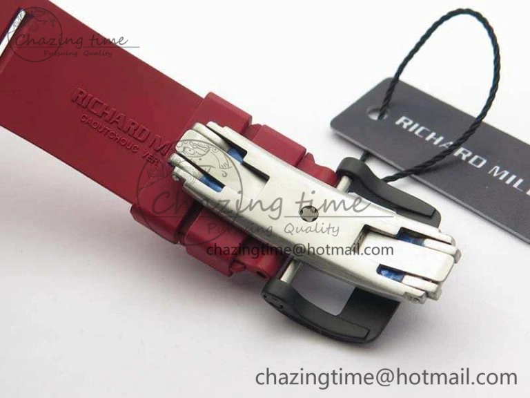 RM035-01 FC Case KVF Best Edition Skeleton Dial Red Crown On Rubber Strap MIYOTA8215 V2