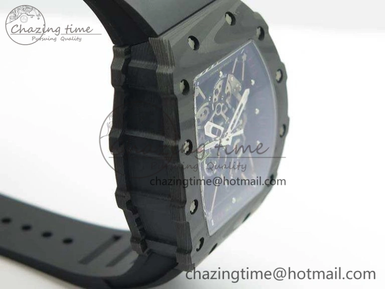 RM035-01 FC Case KVF Best Edition Skeleton Dial Red Crown On Rubber Strap MIYOTA8215 V2