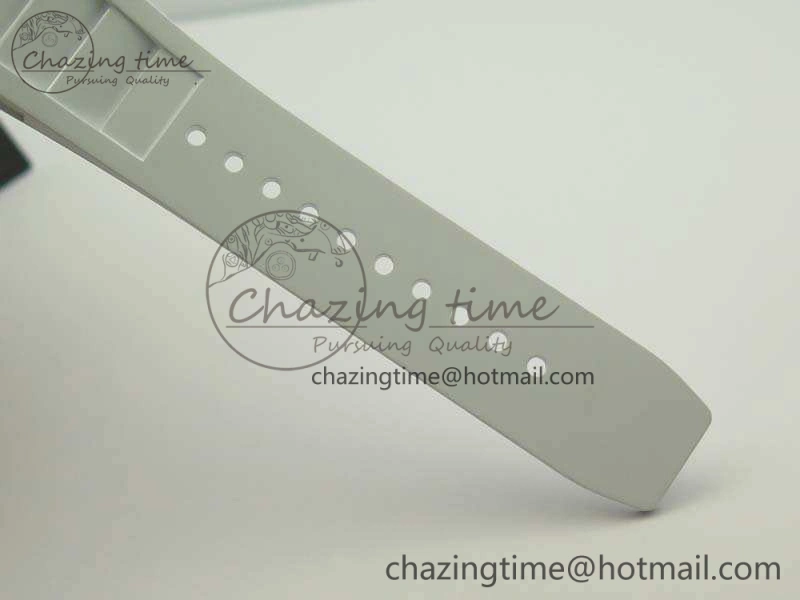 RM035-01 Forged Carbon KVF Best Edition Skeleton Dial Red On White Rubber Strap MIYOTA8215 V2