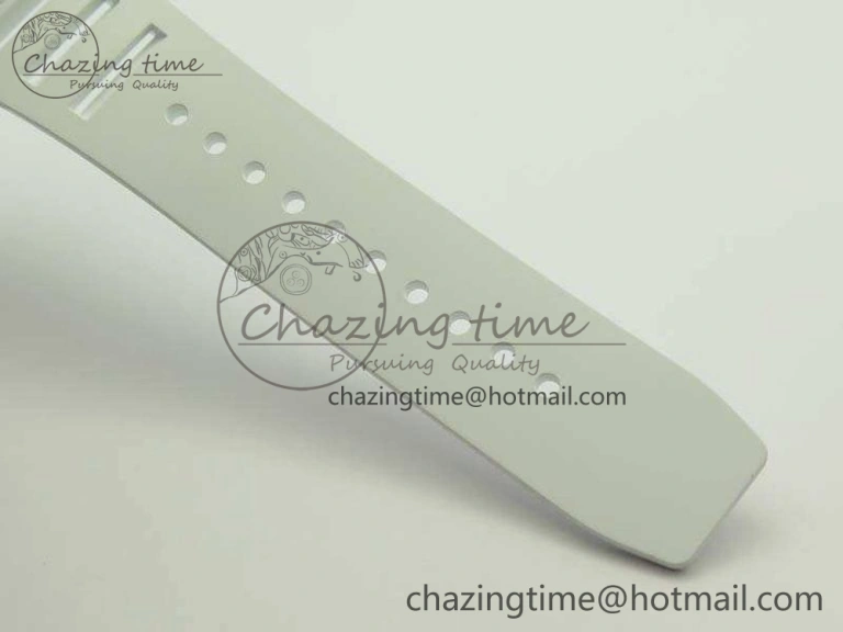 RM035-01 Forged Carbon KVF Best Edition Skeleton Dial Red On White Rubber Strap MIYOTA8215 V2