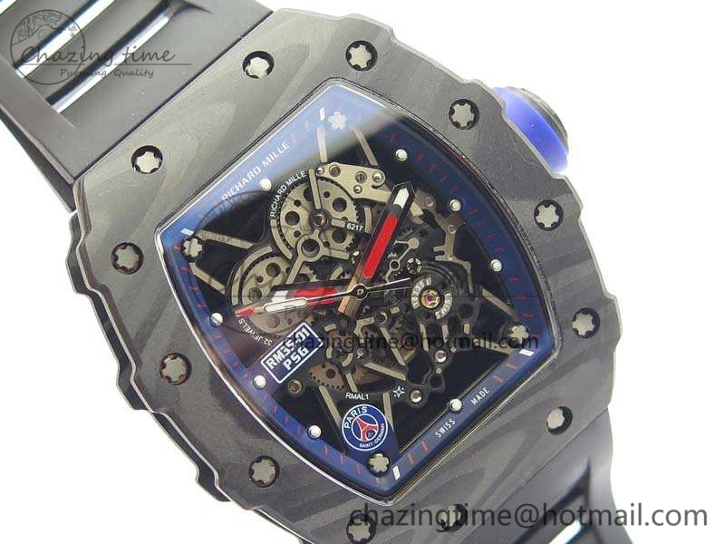 RM035-01 PSG FC Case KVF Best Edition Skeleton Dial On Rubber Strap MIYOTA8215 V2