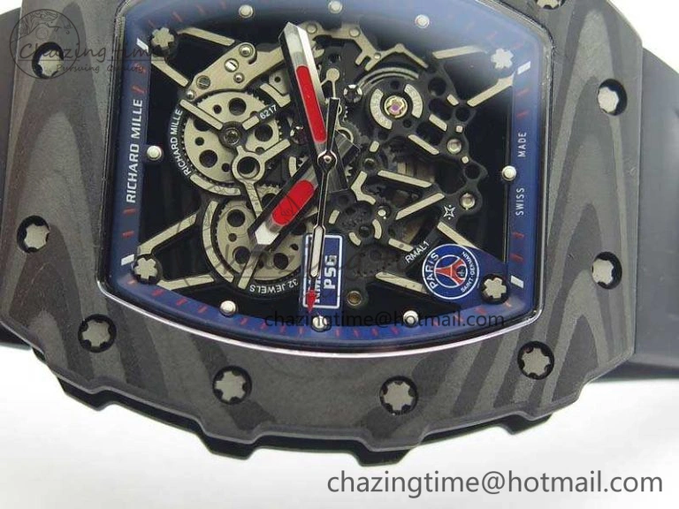 RM035-01 PSG FC Case KVF Best Edition Skeleton Dial On Rubber Strap MIYOTA8215 V2