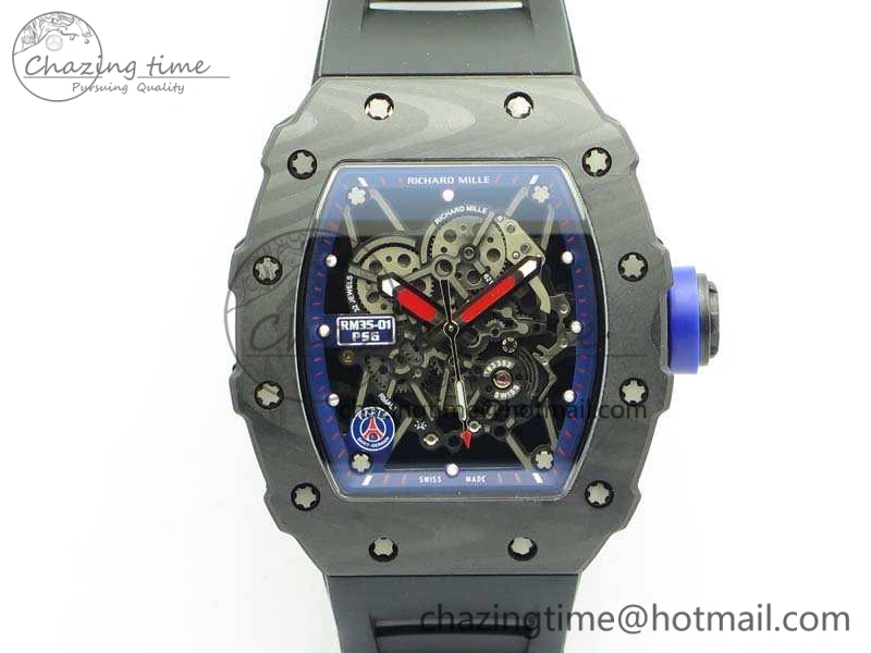RM035-01 PSG FC Case KVF Best Edition Skeleton Dial On Rubber Strap MIYOTA8215 V2