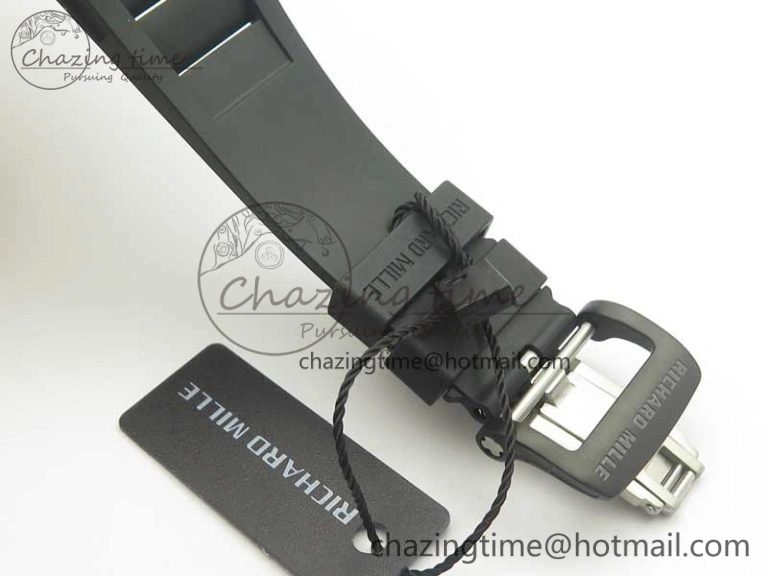 RM035-02 Americas Ceramic RG Case KVF Best Edition Skeleton Dial on Black Rubber Strap MIYOTA8215